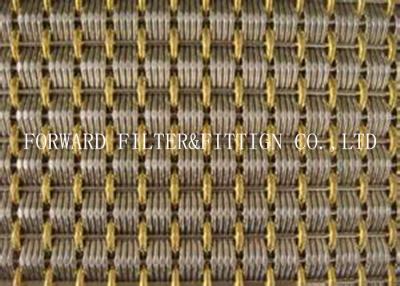 China Decoration Stainless Steel Wire Mesh Woven Knit Mesh Galvanized Colour Weave Screen for sale