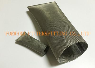 China Duck Mouth Sealing Welding Perforated Wire Mesh Tube , Diameter 10mm - 20mm for sale