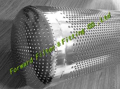 China Elementos filtrantes industriales perforados del cartucho de filtro del aluminio/del cobre/del metal de cobre amarillo en venta