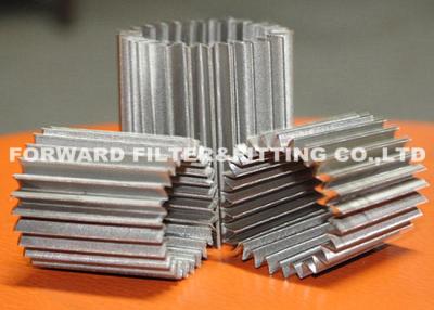 China SS304 pleated stainless steel mesh for various inner filtration application ,the number of pleated customized available for sale