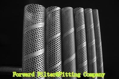 China SUS304 / 304L SS Perforated Metal Tube , Filtration / Separation Tubes For Water Treatment for sale