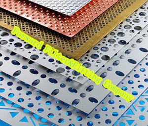 China Decorative Perforated Metal Sheet , Round Hole Perforated Metal Screen Wall for sale