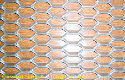 China Diamond Mild Steel Expanded Metal Mesh For Ceiling / Wall Decoration for sale