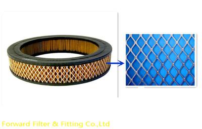 China ASTM Standard Square Expanded Metal Mesh With PVC Dipping Powder Coating for sale