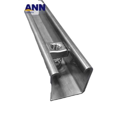 China Frame electronic-galvanzied slotted channel C unistrut steel profile solar systems for sale