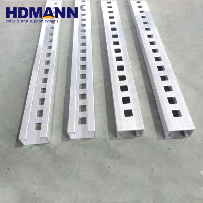 China Premium Telecon Framing Aluminum Strut Channel Slotted Bottom C Steel for sale