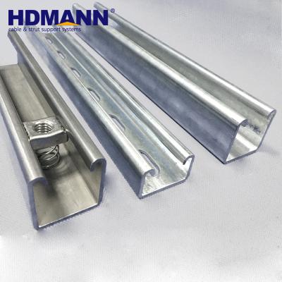 China Unistrut Customized Powerful Metal Framing System Galvanized Steel C Channel for sale