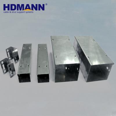 China Steel Professional Perforated Steel Cable Tray And Trunking With Cover HDmann for sale