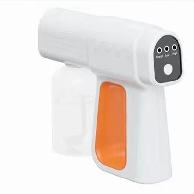 China Handheld Wireless Touch Screen Nano Atomizer, Rechargeable Sprayer Blue Spray Gun for sale