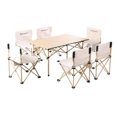 China Portable Newly Designed Portable Folding Dining Table and Chairs for Outdoor Camping and Picnic in 2021 for sale