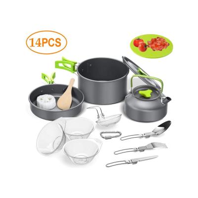 China Portable Good Quality Outdoor Pot Set Portable Cooker Set Multifunctional Picnic Cooker Camping Set for sale