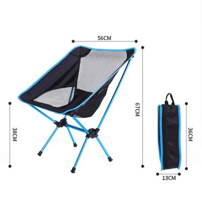 China Modern Best Selling Outdoor Lightweight Aluminum Portable Beach Fishing Folding Camping Chair With Mesh Backpack for sale