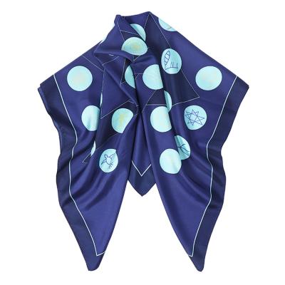 China eco-friendly & Certificated No Min 100% Pure Silk Scarf Custom Printed Silk Scarves Hand Rolled for sale