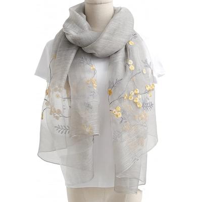 China Top End Silk Customized Fashion Printed 100% Silk Scarf China for sale