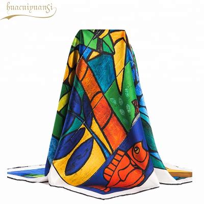 China Square Neckpiece Chiffon Bouncy Scarf Wholesale Bulk Scarves for sale