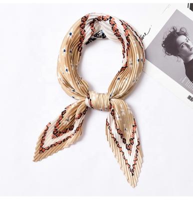 China Square Hot Sale Style Polyester Voile Woman Neck Scarf Long for sale