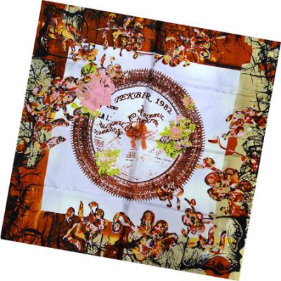 China Square Hangzhou factory direct custom digital printed 100% silk habotai scarf for sale