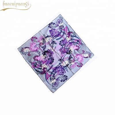 China Wholesale Square Zhejiang Silk Habotai 50x50 Square Customized Fichu Neck Scarf for sale