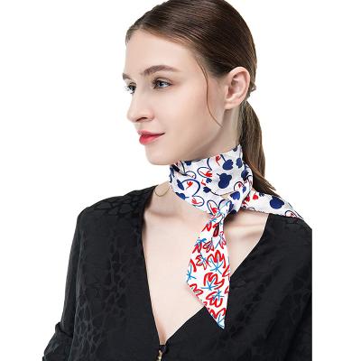 China Women Scarf Digital Printed Twill Hot Selling Custom Silk Long Scarf for sale