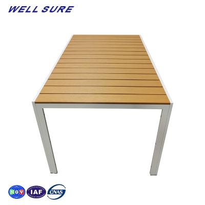 China Modern Rectangular Aluminum Outdoor Balcony Table Picnic Restaurant Antique Table for sale