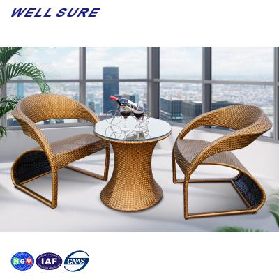 China Modern Manufacturer Simple Supplier Modern Outdoor Patio Rattan Table Furniture Set for sale