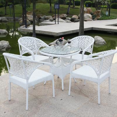 China Factory Direct Sale Ratan Patio Classic Outdoor Garden Furniture White Time Furniture Gardening Set for sale