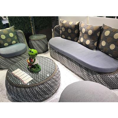 China Eco-freindly Contemporary Outdoor Cheap Metal Garden Bistros Aluminum Living Room Furniture Set for sale