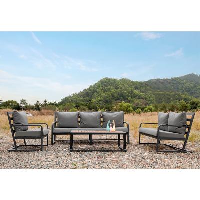 China Modern Indoor Outdoor Living Room Sofa Garden Sofa Furniture Funiture Set Designs Aluminum Modern Home Outdoor/Hotel Home for sale