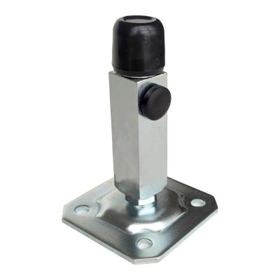 China Modern Sliding Door Hardware Stopper With Base Plate And Rubber for sale