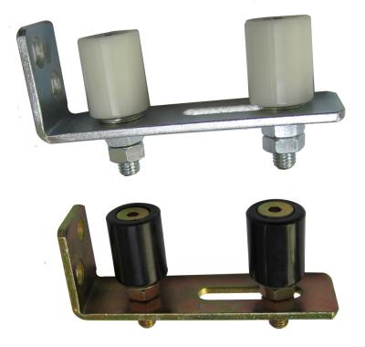 China Industrial Automatic Door System Steel Frame Top Guide Nylon Roller Bracket for sale