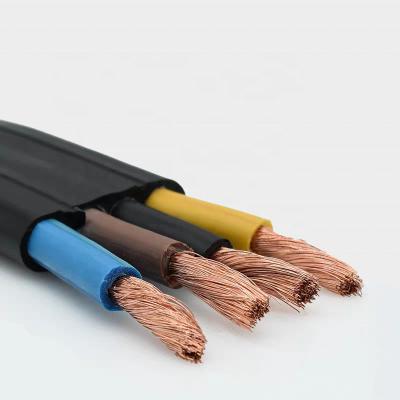 China Rubber Flexible TVVB Underground Elevator Cables Automatic Wire Elevator Flat Travel Travel Cable for sale