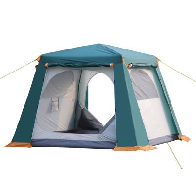 China High quality portable outdoor automatic waterproof double tie type diagonal tie type 4 - 6 layer person camping tent for sale