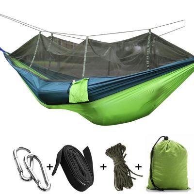 China High Strength Soft Thin Outdoor Hammock Rollover Mosquito Net Parachute Cloth Mosquito Repellent Mosquito Nets Wild Camping Swing for sale