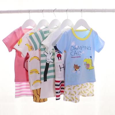 China Wholesale 2022 Summer Toddler Boys Casual Clothing Sets Infant Clothes Baby Wear Cartoon T-shirt Kids Baby Boy Clothing Sets for sale