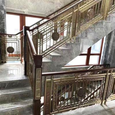 China Modern Custom Luxury Handrail Design Aluminum Railings Staircase Fencing Aluminum Balustrade Aluminum Railing for sale