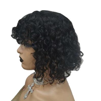 China New Arrival Water Wave 100 Percent Brazilian Hair Wigs, Water Wave Front Lace Wig, Virgin Remy Human Hair Wig for sale