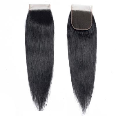 China Barely Shedding Soft Smooth Thick Straight Distributor Cuticle Aligned Virgin Indian Hair Natural Color Body Wave 4x4 13x4 Transparent Lace Closure for sale