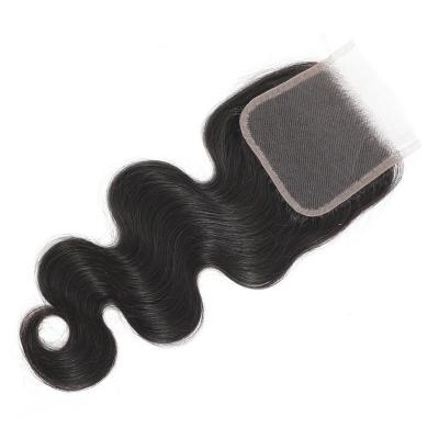 China Wholesale Silky Straight Brazilian Virgin Hair Straight Wave 4x4 Closure and Real Hair Extension Seller for sale