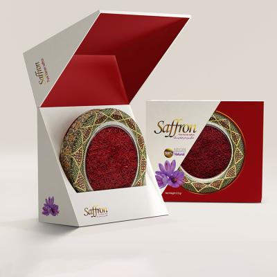 China Creative Recyclable Factory Customize Digital Printing Magnetic Luxury Saffron Spices Gift Packaging Paper Box With Ribbon For Tea for sale