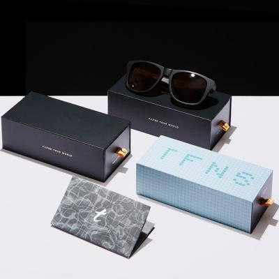 China Recyclable Logo Contact Lenses Sunglasses Luxury Custom Gift Packaging Folding Single Wall Corrugated Cardboard Paepr Boxes For Shipping for sale