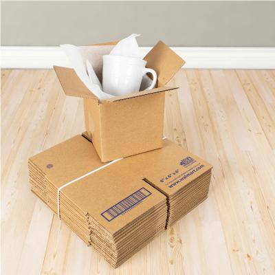 China Factory Customized Recyclable Glass Gift Packaging Transport Shipping Mailing Listing Thick Paper Boxes With Foam For Pint Cup Glass Set Packaging for sale