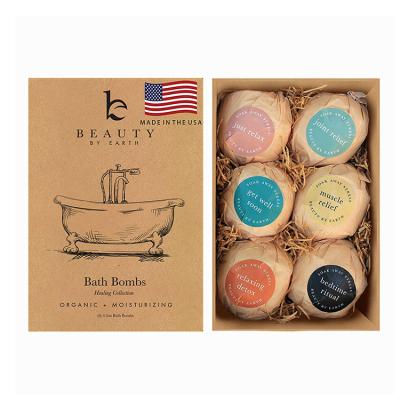 China Recyclable Custom Made Bathroom Hotel Bar Liquid Bath Bomb Soap Packing Recycled Cardboard Craft Kraft Eco Friendly Paper Boxes For Gift Package for sale