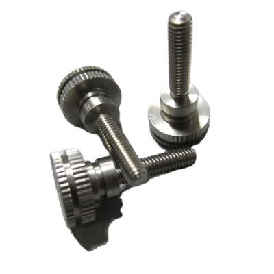 China Flat Strong And Sturdy OEM Knurled Screw Thumb Screws for sale