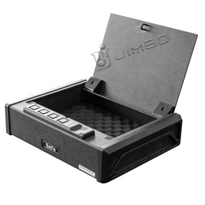 China JIMBO Metal Guns Hand Gun Safes Heavy Steel Construction Small Portable Metal Biometric Gun Safe for sale