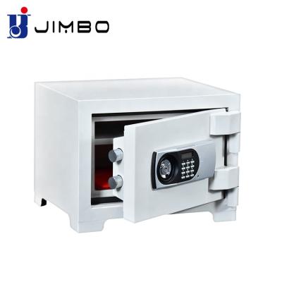 China Hot Sale Single Metal Small Hotel Metal Security Silver Fire Lock Digital Proof Cabinet Safe Box for sale