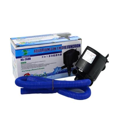 China Sustainable RS-Electric multifunctional aquarium three-in-one submersible pump aquarium filter pump for sale