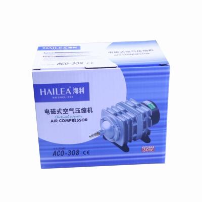 China HAILEA ACO-208/ACO-308 Air Compressor Oxygen Pump Seafood Aquaculture Fish Pond Oxygenation Pump Aeration Electromagnetic Stored Pump for sale