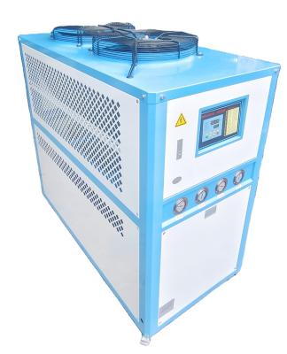 中国 Easy to Operate 10KW 10HP Small AC Chiller Fan Motor Shoe Machines Water Chiller for Printing Shops 販売のため