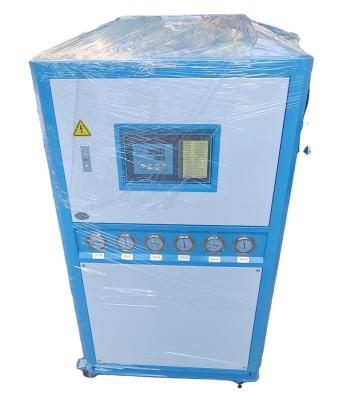 China Easy to Operate 15HP 20KW Cold Shot Liquor Pond Counterflow Water Chiller for Machinery Repair Shops for sale