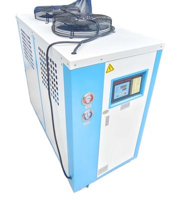 China Long Service Life Showcase 18KW Controller 5HP Air Cooled Water Chiller Glycol For Fermenters for sale